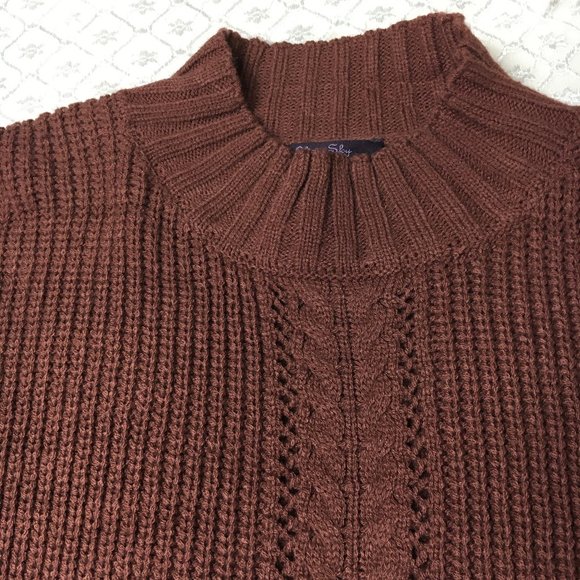 NWOT Olivia Sky Loose Turtleneck Sweater - Picture 6 of 9